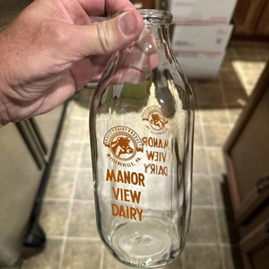 Manor View Dairy ACL Quart Milchflasche Millersville Pennsylvania PA - Bild 1 von 11