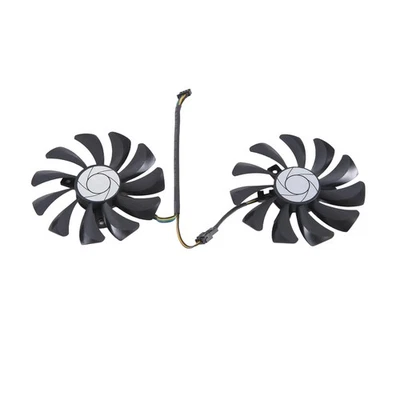  1 Pair  Card Fan 85Mm Ha9010H12F-Z 4Pin Cooler Fan Replacement For  Gtx2301 - Image 1 of 4