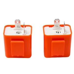 For Kawasaki LED Flasher Relay 2-Pin ABS Plastic Adjustable Car Motorcycle - Picture 1 of 12