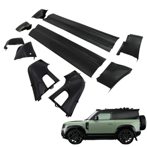 Türleisten Glanz Schwarz & Stoßstange Eckleisten passend für LR New Defender 90 L663 - Bild 1 von 15