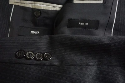 Hugo Boss The Sweet/Sharp 100% Wool 2 Pc Suit Jacket Pants Sz 42R - Image 1 of 4