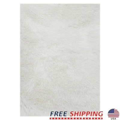 Alfombra antideslizante mullida de piel sintética para sala de estar dormitorio decoración interior suave nueva Foto 1 de 4