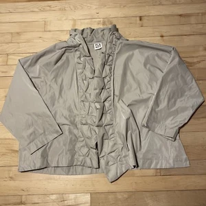 Planet By Lauren G Cape Women’s Beige Open Front Made USA - Picture 1 of 6