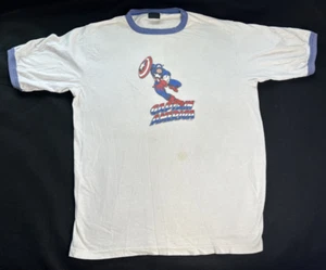 Vintage Marvel Captain America Ringer T-Shirt Gr. XL - Bild 1 von 11