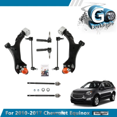 Brazos de control delanteros con rótulas 8 piezas para Chevy Equinox GMC 2010-2017 Terrain Foto 1 de 4