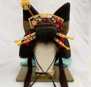 Hair Wig Vintage Japanese Human Coiffure KATSURA with Kanzashi Case - Picture 1 of 20