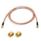Sma Plug To Sma Male Low Loss Double Shielded Rf Adapter Pigtail Cable Rg400 2M