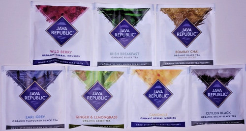 "JAVA REPUBLIC" Selection Pack 7 Different Enveloped tea bags | eBay UK