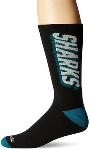 NHL Minnesota Wild Men's SP17 Vertical Name Crew Socks, Black, Size 12-15 - Picture 1 of 1