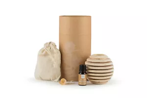 Globo de madera perfumada Pinus Cembra fragancia de habitación noble tiene un efecto calmante, sueño fuerza energía - Imagen 1 de 3