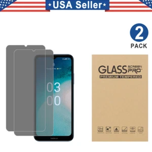 2PCS Privacy Tempered Glass Protector For Nokia C100 C110 C200 C210 C300 - Picture 1 of 6