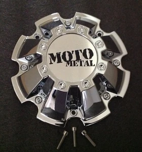 4 Moto Metal 962 CHROME Center Caps for 18x10 20x10 20x12 MO962 Rims M793CHROME - Picture 1 of 2