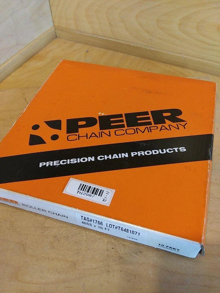 PEER 40SS x 10ft Roller Chain stainless steel - Image 1 of 4