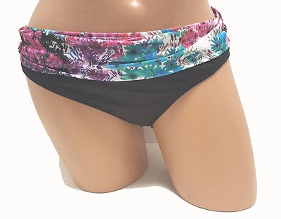 Kenneth Cole NUEVO Negro Para Mujer M L Mediano Grande Traje de Baño Bikini Parte Inferior $48 3784 Foto 1 de 2