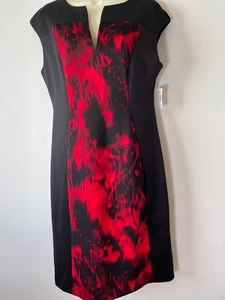 Dressbarn Established 1962 Sleeveless WhimsigothDress Sz 12 Black Red NWT 0038 - Picture 1 of 9