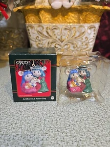 Super Rare! Carlton HEIRLOOM Ornament Let Heaven & Nature Sing Nativity VINTAGE - Picture 1 of 14