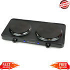 1500 W Double Burner Hot Plate Electric Heating Stove Kitchen Cooking Camping US