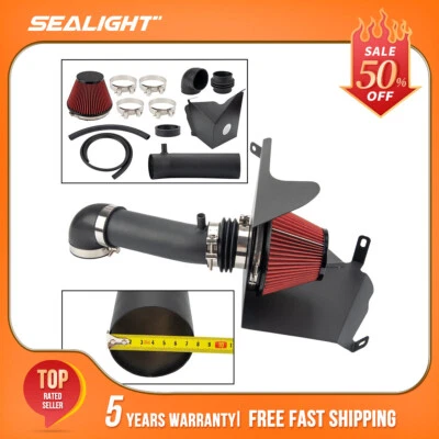 For 1991-2001 Jeep Cherokee XJ 4.0L Cold Air Intake Kit Black Foto 1 de 4