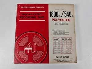 Cinta de grabación realista de poliéster 5 3/4"" 15 cm - 1800'/540 m - 44-9003 - Imagen 1 de 6