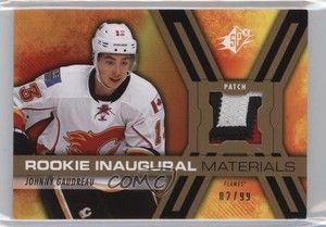2014-15 SPx Inaugural Materials /99 Johnny Gaudreau #RPM-JG Rookie Patch RC