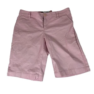 Tommy Bahama Shorts Womens 10 Pink Cotton Blend Stretch Flat Front Golf Beach - Picture 1 of 13