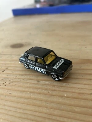 MAJORETTE SIMCA 1100 TI POLICE #234 Black 1:64 1976 Unboxed - Image 1 of 4