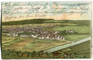 Postal litográfica Völklingen, vista general 1903 - Imagen 1 de 2