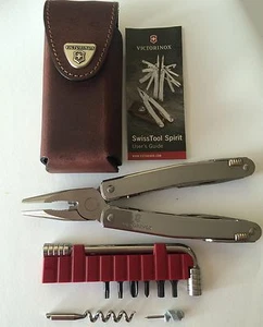Victorinox Schweizer Taschenmesser Swisstool Spirit X Plus & Lederetui 3.0235.L Neu in OVP - Bild 1 von 11