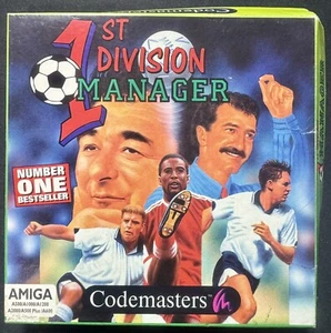 1st Division Manager - Commodore Amiga Supplied In Original Box (Free UK Post) - Imagen 1 de 3