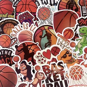 50 Pcs NBA Basketball Sport Sticker Lots Pack for Bottle Laptop Mug Luggage B29S - Picture 1 of 3