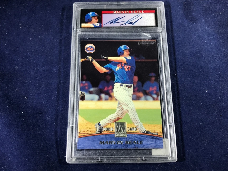 G2-14 MARVIN SEALE NEY YORK METS 2001 TOPPS RESERVE SIGNED ROOKIE PA GRADED 8 - Image 1 of 4