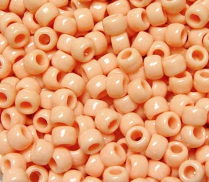 500 Sand color 9x6mm Pony Beads USA crafts kids school church VBS camp fun - Picture 1 of 1