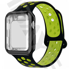 Ersatz Armband Silikon Mit Schutzhülle Für Apple Watch Series 8 7 6 5 4 SE Ultra
