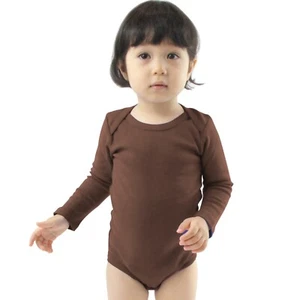 Couver Infant Long Sleeve Cotton Bodysuit Lap Shoulder Bodysuit  - Picture 1 of 44