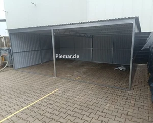 Blechgarage 6x6m Carport verzinkt Lager Schuppe | inkl. Lieferung | 25510! - Bild 1 von 10