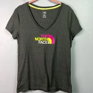 Top The North Face Graphic grigio erica manica corta scollo a V medio - Foto 1 di 5