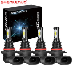 Xenon White LED Headlights Bulbs Kits For Chevy Silverado 1500 2500 HD 1999-2006 - Picture 1 of 12