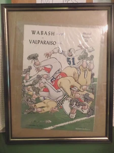 WABASH at VALPARAISO, 1954 Official PROGRAM, 25 ct.,GERAHMT-GUT-Take a L@@K - Bild 1 von 7