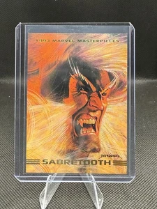 Tarjeta de obras maestras de Marvel Sabretooth 1993 #28 Bill Sienkiewicz arte X-MEN - Imagen 1 de 2