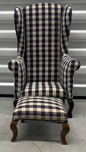 Vintage Tender Art Collection Doll Chair & Ottoman Fits 18” Dolls And Other - Picture 1 of 5