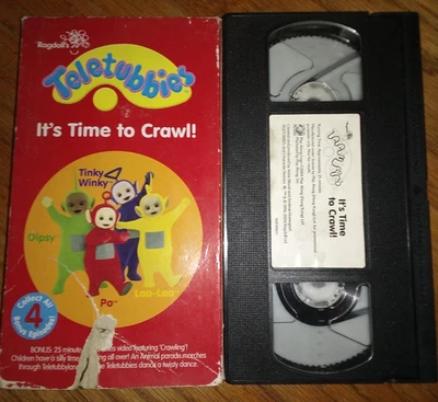 Teletubbies~It’s Time to Crawl! (VHS-2004) GUC~Limited Edition Promotional Tape - Image 1 of 4