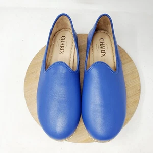 Charix Schuhe Damen 37 blau Leder Slipper Halbschuh bequem klassisch - Bild 1 von 16