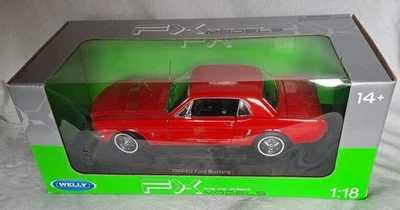 Ford USA MUSTANG 1/2 Hard-top 1964 1:18 WELLY WE12519R come nuova/as new - Immagine 1 di 4