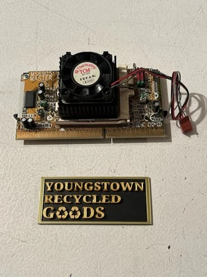 MSI MS6905 MASTER VER.2.3 CPU CONVERTER PGA370-SLOT 1 SLOCKET ADAPTER W/ CPU+FAN - Image 1 of 4