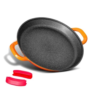 Paella Pan Non Stick 40  Authentic Spanish Cooking BBQ, Induction Ready All Hobs - Picture 1 of 10