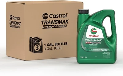 Castrol Transmax High Mileage Automatic Transmission Fluid, 1 Gallon (Pack...  - Image 1 of 4
