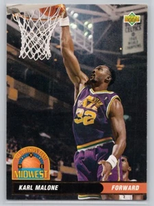 1992-93 Upper Deck #AD12 Karl Malone All-Division Team Utah Jazz - Imagen 1 de 2