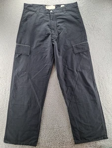 Levis Cargo Pants Men 36x34 Act 36x32.5 Black Baggy Wide Skater Loose Y2K 2002 - Picture 1 of 12