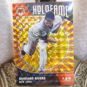 2022 Panini Mosaic Holofame Orange Prizm Mariano Rivera HF-7 Ɓ/99 Yankees HOF - Bild 1 von 8