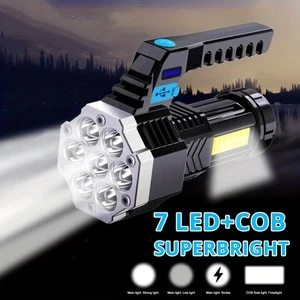 Most Powerful 99000000 LM 7x LED Military Torch Rechargeable Tactical Flashlight - Picture 1 of 24